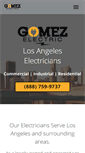 Mobile Screenshot of gomezelectric.com